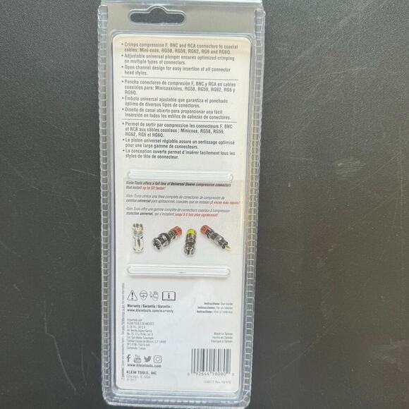 NWT Klein Tools Compression Crimper - Picture 3 of 3
